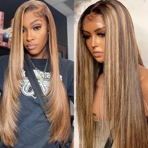 Straight Honey Brown Wig